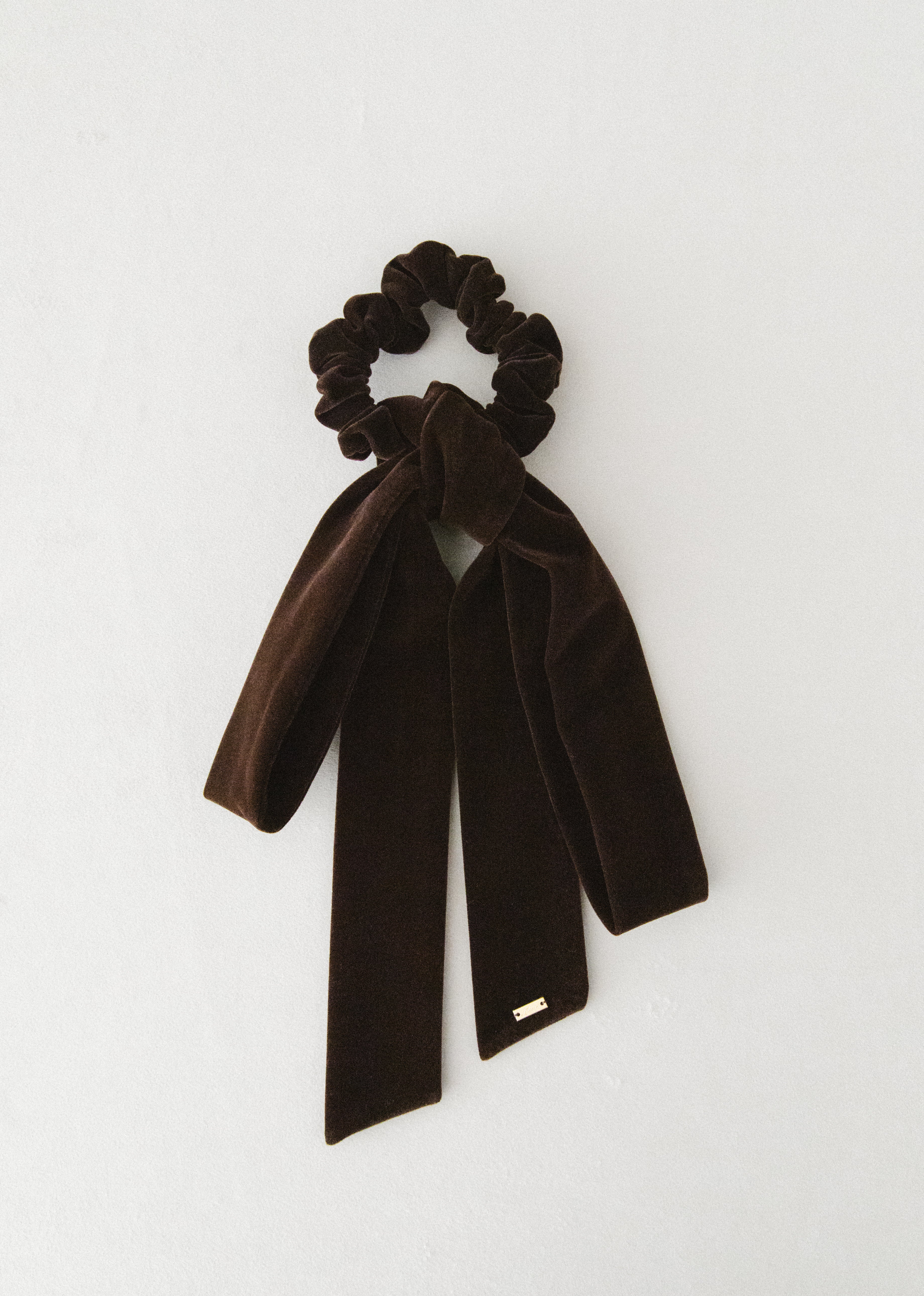 LETICIA レチシア リボン ベルベットシュシュ ブラウン Ribbon-VELVET(Brown) – LETICIA