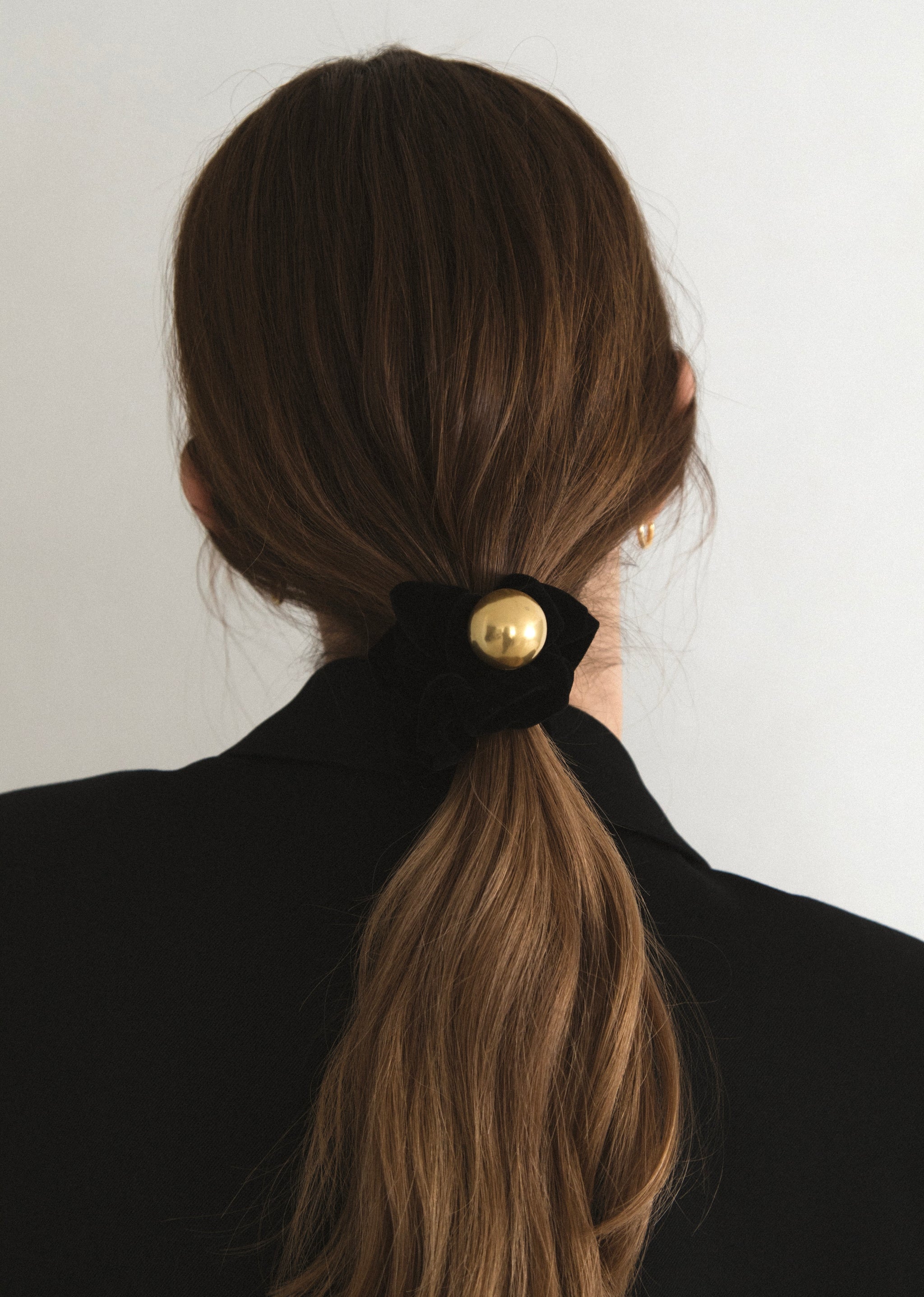 Leticia Sphere-VELVET(Black) シュシュ　ブラック Sphere-VELVET(Black) – LETICIA