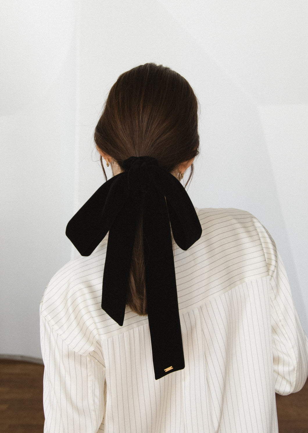 ユ（仮）【完売品】LETICIAブラックベルベットリボンヘアアクセサリー Ribbon-VELVET(Black) – LETICIA